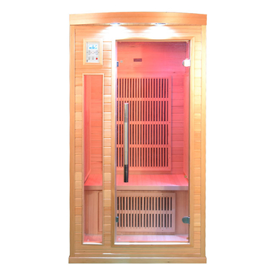 Ruang Sauna Kayu Solid Dalam Ruangan Satu Orang OEM ODM Tersedia