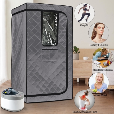 110 - 120V AC 60Hz Tenda Sauna Portabel Lipat Ukuran Besar Gaya Penggunaan Rumah