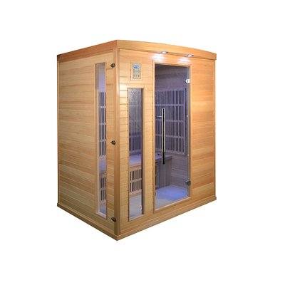 Sauna Kayu Kering Modern Mewah Sauna Far Infrared Untuk Rumah 2700W