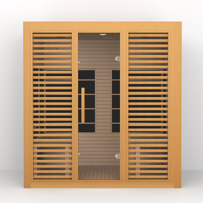 2700W Hemlock Wood 4 Orang Penurunan Berat Badan Sauna Inframerah Jauh