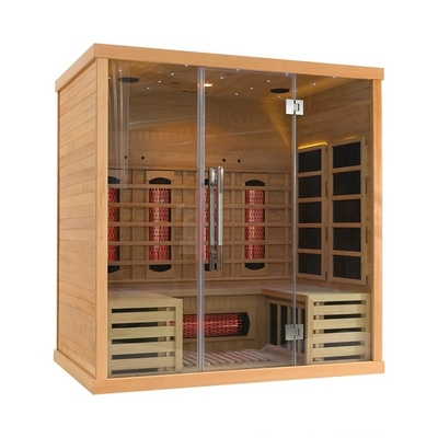 Ruang Sauna Inframerah Jauh Keluarga Dalam Ruangan 4 Orang Untuk Detoksifikasi 2700W