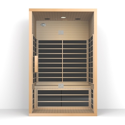 Stress Reliever Detox 2 Orang Cedar Sauna Dengan Cahaya Fisioterapi Warna