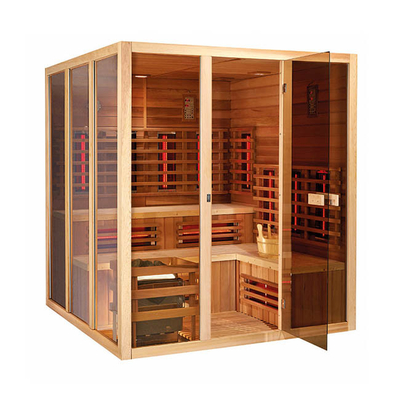 Sauna Basah Dalam Ruangan Rumah Tangga Uap Cedar Merah Kanada Dan Sauna Inframerah