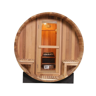 Ruang Sauna Barel Outdoor Kayu Cedar Merah Kanada 180x240cm