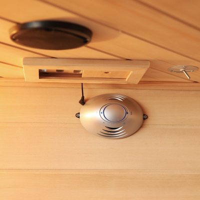 Panel Karbon Kayu Cedar Merah Ruang Sauna Inframerah Jauh Untuk Rumah 4 Orang