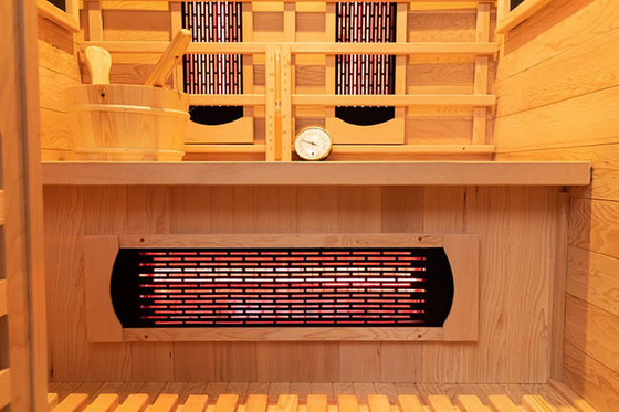 Ruang Sauna Kayu Inframerah Dan Uap Sistem Ganda Untuk Penggunaan Keluarga