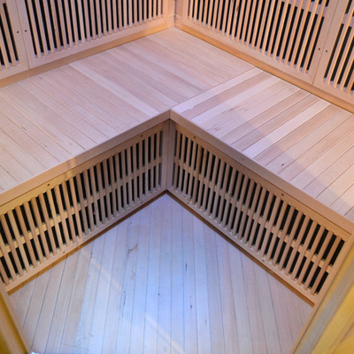 Desain Sudut Rumah 3 - 4 Orang Kayu Sauna Inframerah Jauh Dalam Ruangan dengan EMF Rendah