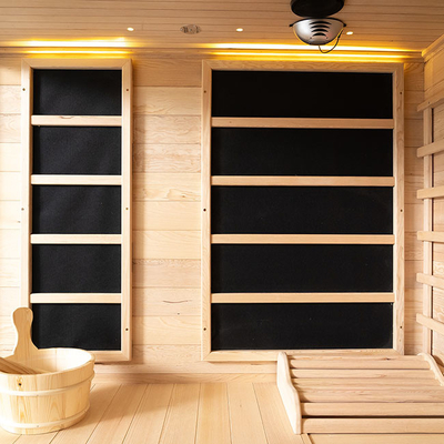 Kombinasi Sauna Uap Inframerah Dalam Ruangan Tradisional Untuk 4 Orang 2700W