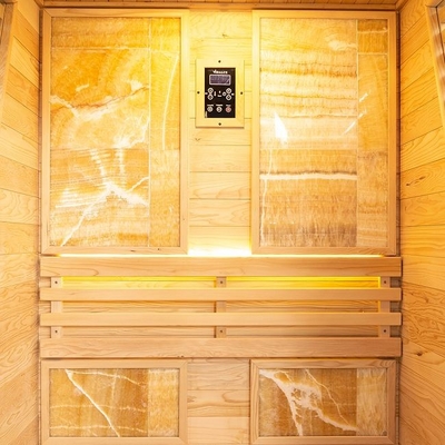 Rumah Kayu Cedar Merah Sauna Uap Tradisional Dalam Ruangan Untuk 2 Orang