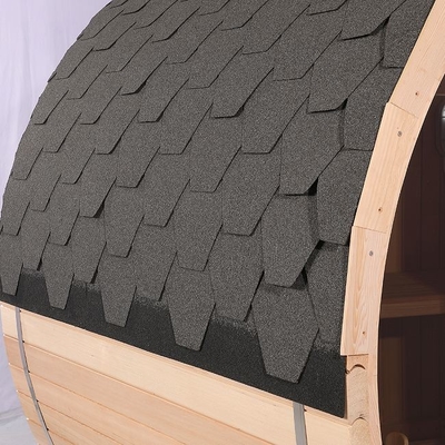OEM Kayu Solid Outdoor Sauna Steam Barrel Tradisional Untuk 6 Orang