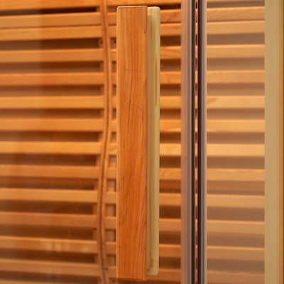 Canada Red Cedar Wooden 2 Orang Sauna Uap Tradisional Dalam Ruangan Untuk Rumah
