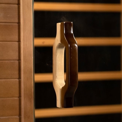 Pemanas Panel Karbon Kayu Solid Dalam Ruangan Ruang Sauna Inframerah Jauh Untuk 2 Orang