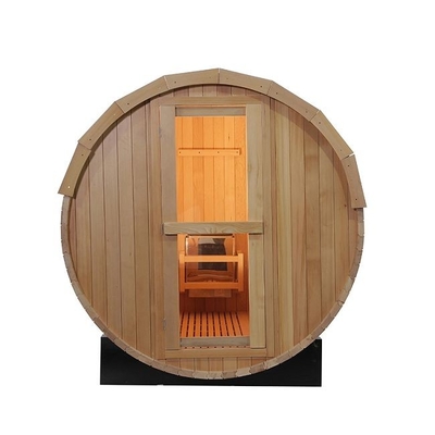 Pemanas Kompor Tradisional Kayu Solid Outdoor Barrel Sauna Room Mendukung OEM