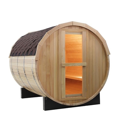Pemanas Kompor Tradisional Kayu Solid Outdoor Barrel Sauna Room Mendukung OEM