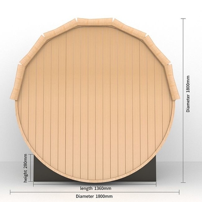 Pemanas Kompor Tradisional Kayu Solid Outdoor Barrel Sauna Room Mendukung OEM