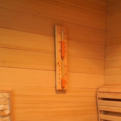 Pemanas Kompor Listrik Hemlock Kayu Dalam Ruangan Ruang Sauna Uap 2 Orang