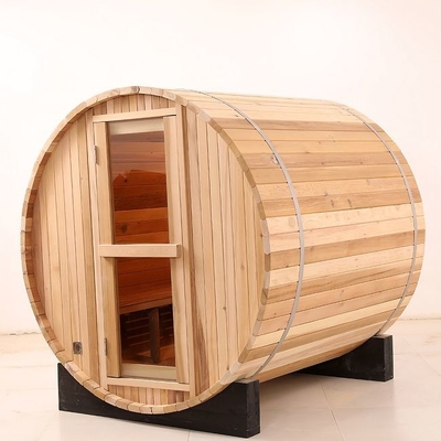 Barel Pemanas Tradisional Kayu Solid Sauna Uap Luar Ruangan 8 Orang
