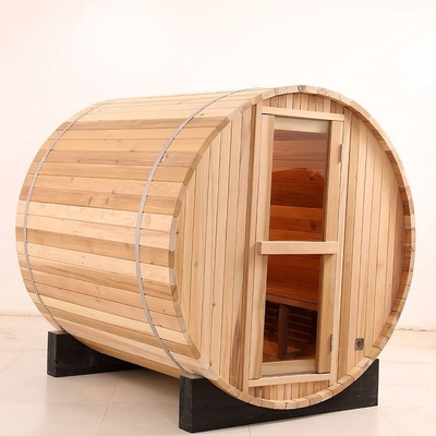 Barel Pemanas Tradisional Kayu Solid Sauna Uap Luar Ruangan 8 Orang