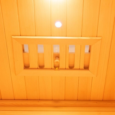 Sauna Kombinasi Inframerah &amp; Uap Kecil Kayu Dalam Ruangan untuk 2 Orang