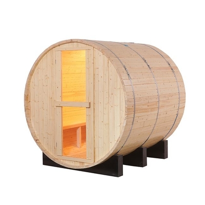 Hemlock Wood Home Commerical Outdoor Tradtional Steam Barrel Sauna 6 Person