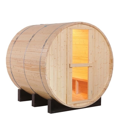 Hemlock Wood Home Commerical Outdoor Tradtional Steam Barrel Sauna 6 Person