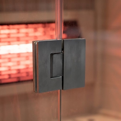 Mewah Kayu Solid Canadian Hemlock 1 Orang Rumah Inframerah Sauna Kayu Kecil