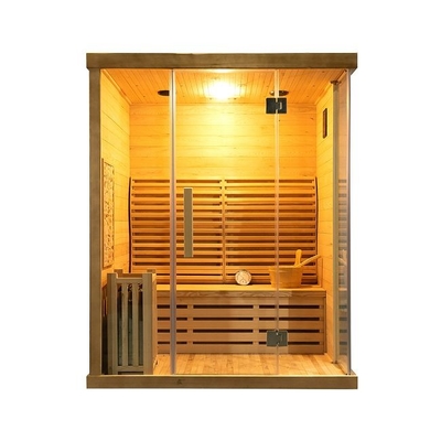 Computer Controlled Hemlock / Cedar Home Sauna Room Dengan Daya 1750W