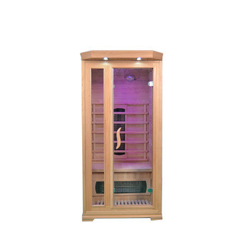 Rectangular Hemlock Home Sauna Room 8mm Kaca Tempered Garansi 1 Tahun