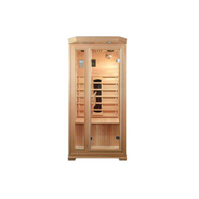 Rectangular Hemlock Home Sauna Room 8mm Kaca Tempered Garansi 1 Tahun