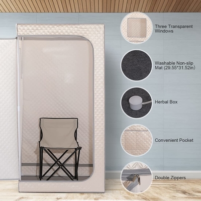 1 Orang Sauna Rumah Portable Full Body Portable Stand Up Sauna Indoor Wet