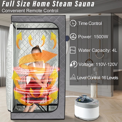 110 - 120V AC 60Hz Sauna Uap Portable Dengan Desain Jendela Transparan