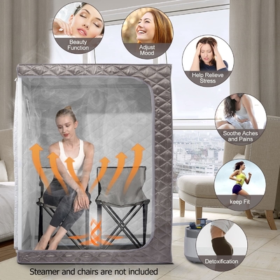 Sauna Uap Berukuran Full Portable Sauna Spa Rumah Sauna Dengan Kapasitas Air 4L