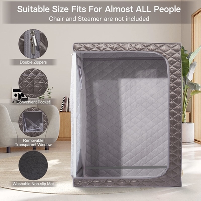 Sauna Uap Berukuran Full Portable Sauna Spa Rumah Sauna Dengan Kapasitas Air 4L