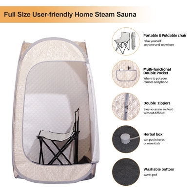 Sauna Uap Berukuran Lengkap Portable Home Spa Indoor Portable Pop Up Sauna