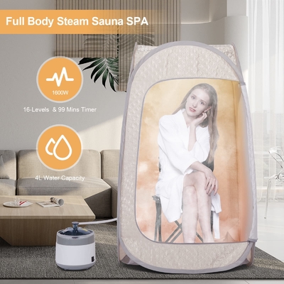 Rumah Lapisan Berdiri Portable Pop Up Sauna Full Body Personal Sauna Tent