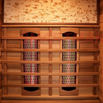 Kamar Sauna Infra Merah Kayu Merah untuk Dua Orang