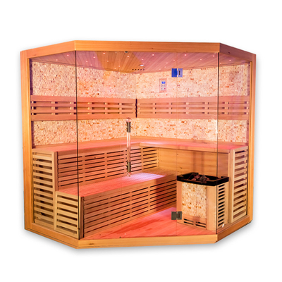 Ruang Sauna Rumah Tradisional Mewah 5 - 6 Orang Ruang Sauna Uap Garam Himalaya