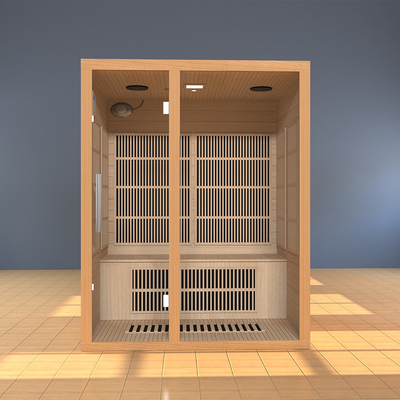 Smartmak 2100W 3 Orang Ruang Sauna Far Infrared Rumah Sauna Infrared Untuk Spa