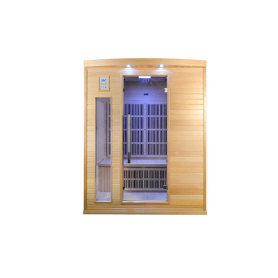 Sauna Kayu Kering Modern Mewah Sauna Far Infrared Untuk Rumah 2700W