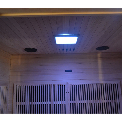 Sauna Kayu Kering Modern Mewah Sauna Far Infrared Untuk Rumah 2700W
