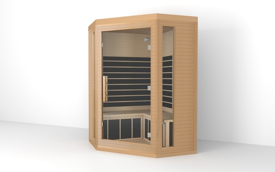 Sauna Inframerah Mewah Tradisional 3 Orang Sauna Inframerah Cedar Merah