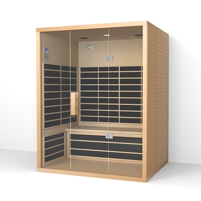 Sauna InfraMerah Komersial Kayu 3 - 4 Orang Ruang Sauna InfraMerah Rumah