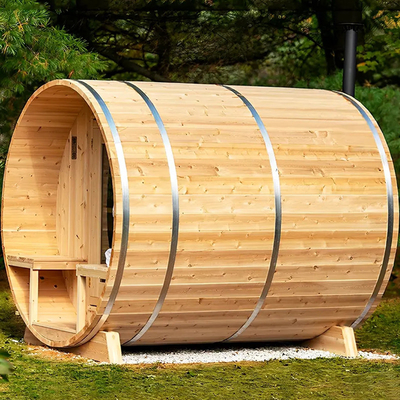 Sauna Barel Kayu Cedar Merah Air Panas Kamar Sauna Kayu Tradisional