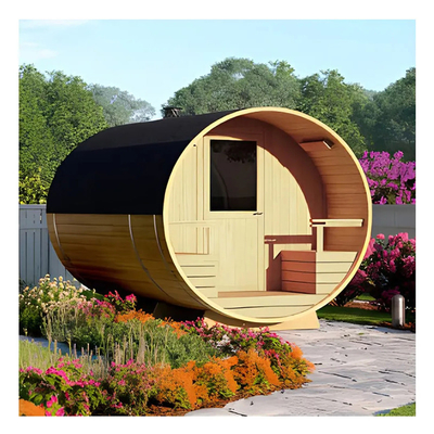 Sauna Barel Kayu Cedar Merah Air Panas Kamar Sauna Kayu Tradisional