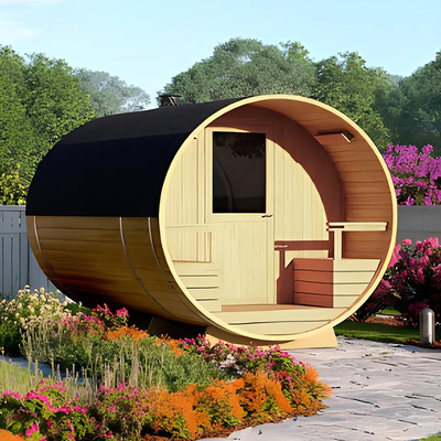 Sauna Uap dengan Kompor Kayu Kayu Cedar
