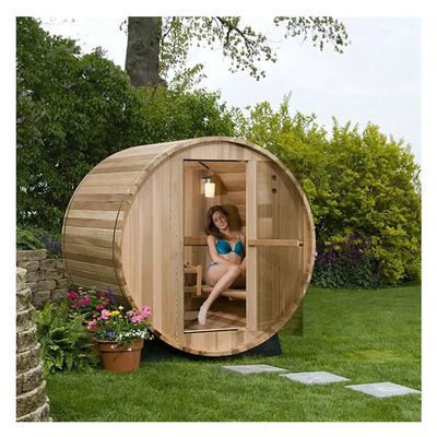 Sauna Uap dengan Kompor Kayu Kayu Cedar