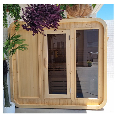 Sauna Air Kering Luar Ruang 6-8 Orang Sauna Air Kering Luar Ruang Kayu Cedar Merah Kanada