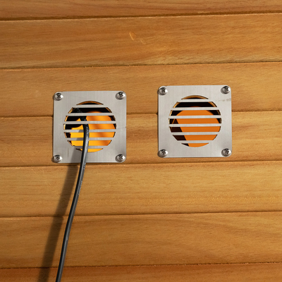 Panel Kontrol Layar Sentuh 6KW Kompor Pemanas Hemlock / Red Cedar Kamar Sauna Uap Dengan Lampu LED