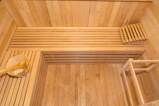220V Voltage Sauna Uap Ozon Uap Sauna Dengan Ozon Generator Hemlock Cedar Merah 0-99 MIN Timer