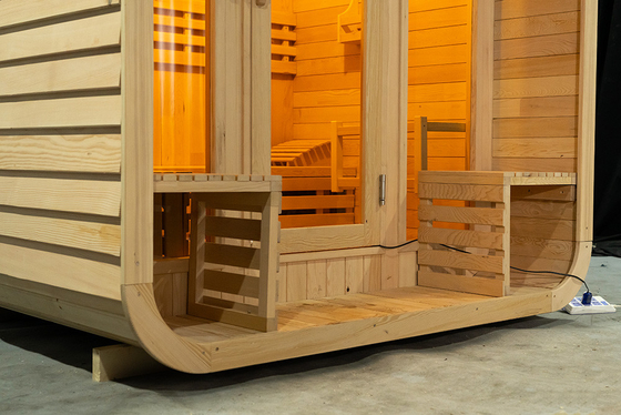 220V Voltage Sauna Uap Ozon Uap Sauna Dengan Ozon Generator Hemlock Cedar Merah 0-99 MIN Timer